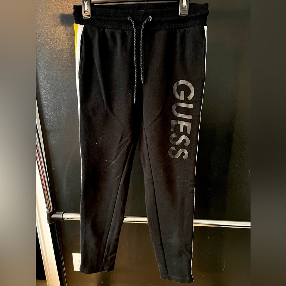 Guess Black/Yellow Sweatpants // Size XS